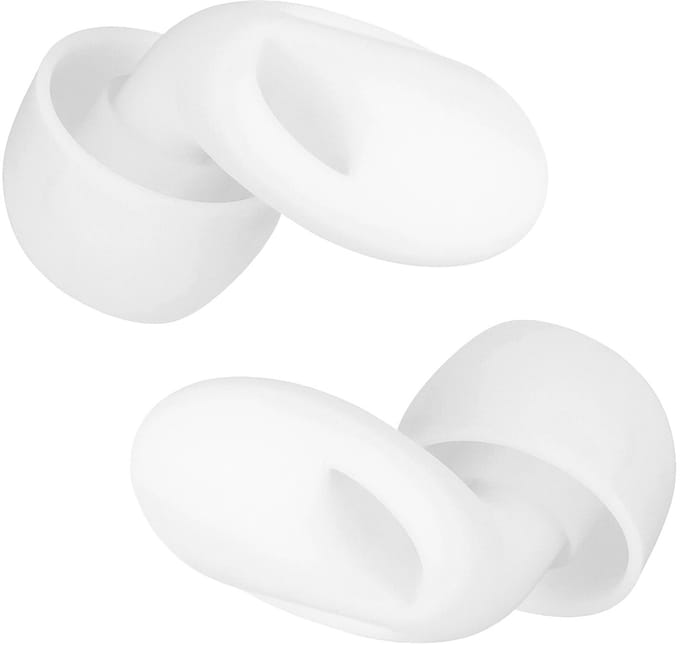 EarPlug - Oordoppen - Biało-Srebrne - Silicoon