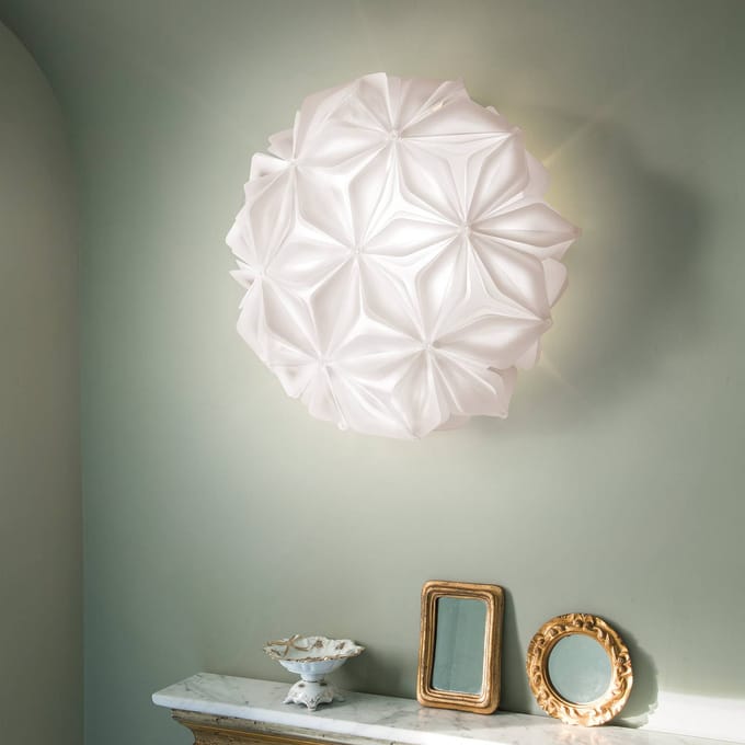 Slamp La Vie M plafondlamp, breedte 47 cm, wit