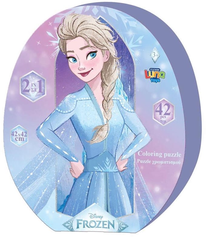 Frozen 2 Kinderpuzzel – 42 Stukjes – 42×42 cm – Groot Puzzelavontuur met Elsa & Anna
