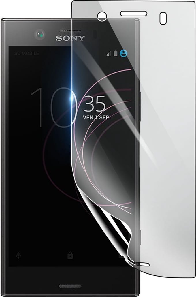 3mk, Geschikt voor Sony Xperia XZ1 Compact, Schokbestendige Hydrogel Screenprotector, Transparant