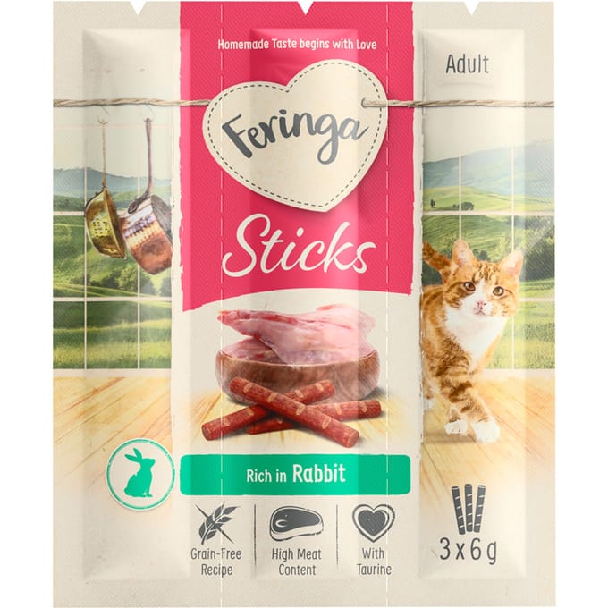 36x6g Sticks Konijn Feringa Kattensnacks