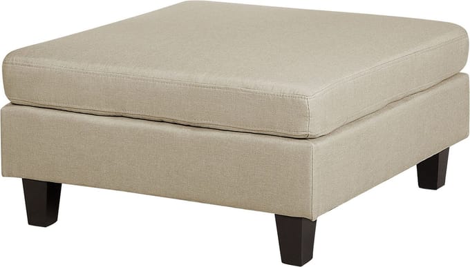 FEVIK - Ottomaan - Beige - Polyester
