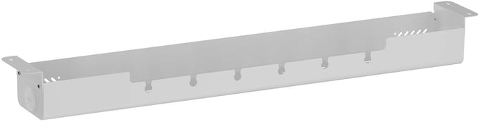 Kabelgoot 1244 x 167 x 124 mm horizontaal matwit, zwenkbaar