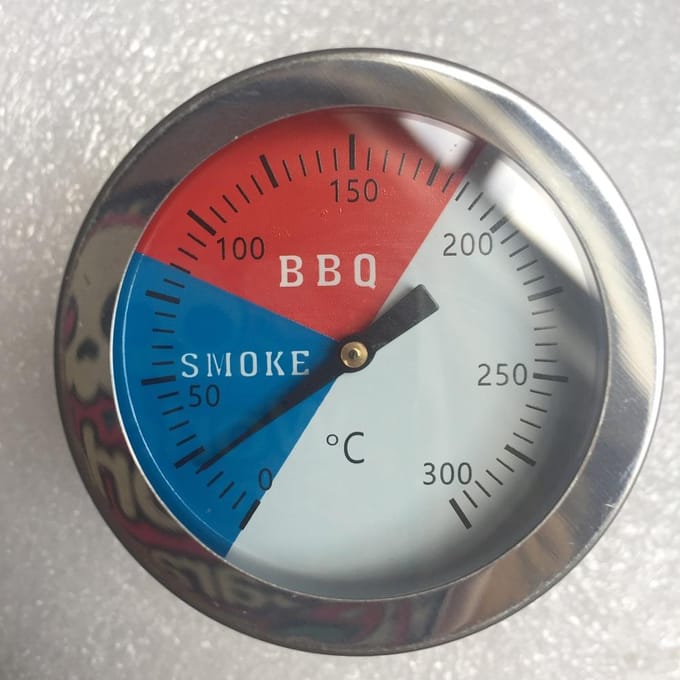 Nieuwe 3  Thermometer Meter Barbecue BBQ Grill Smoker Pit Temperatuur Thermostaat gray