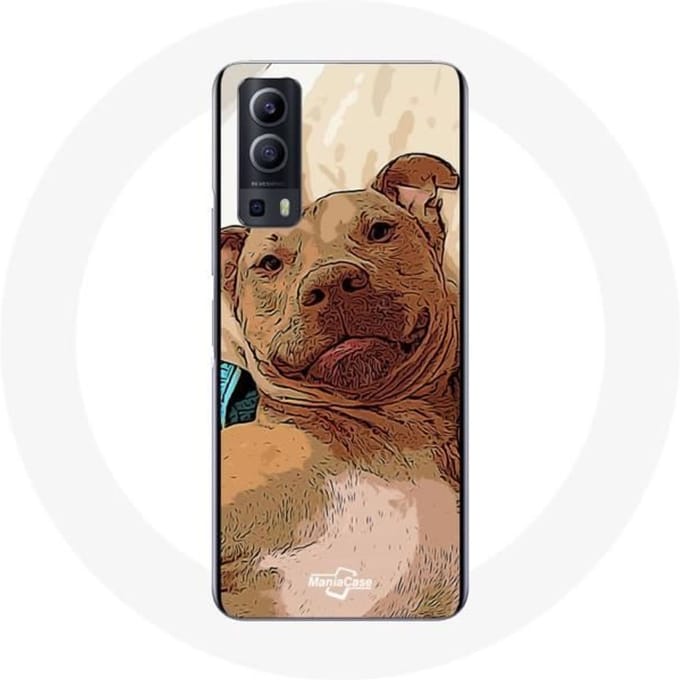 Vivo Y72 Amerikaanse Pit Bull Terrier bruine tas bruin