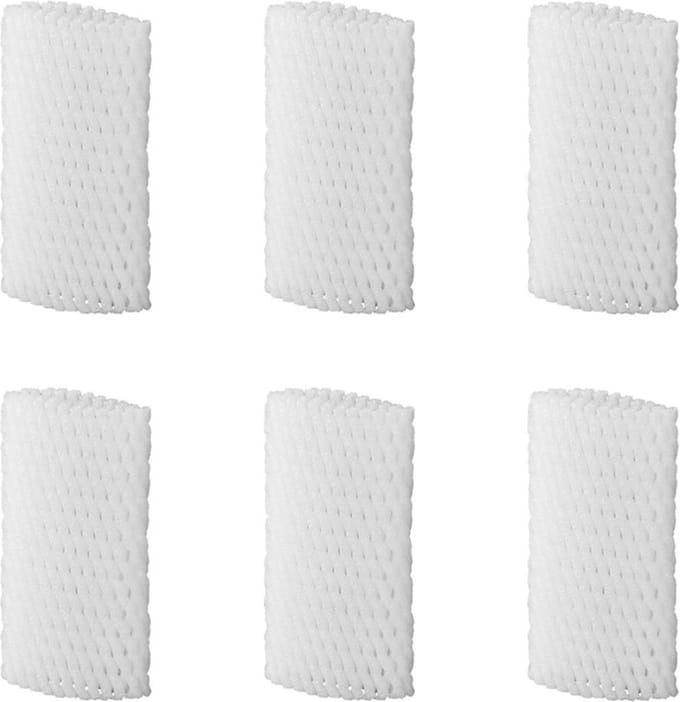 ProPlus Set glasbeschermers - 6 stuks - 150 x Ø 80 mm - wit - optimale bescherming