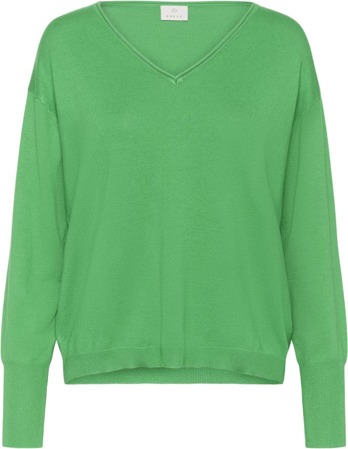 Kaffe KAlizza Mai Pullover Dames Trui - Bright Green