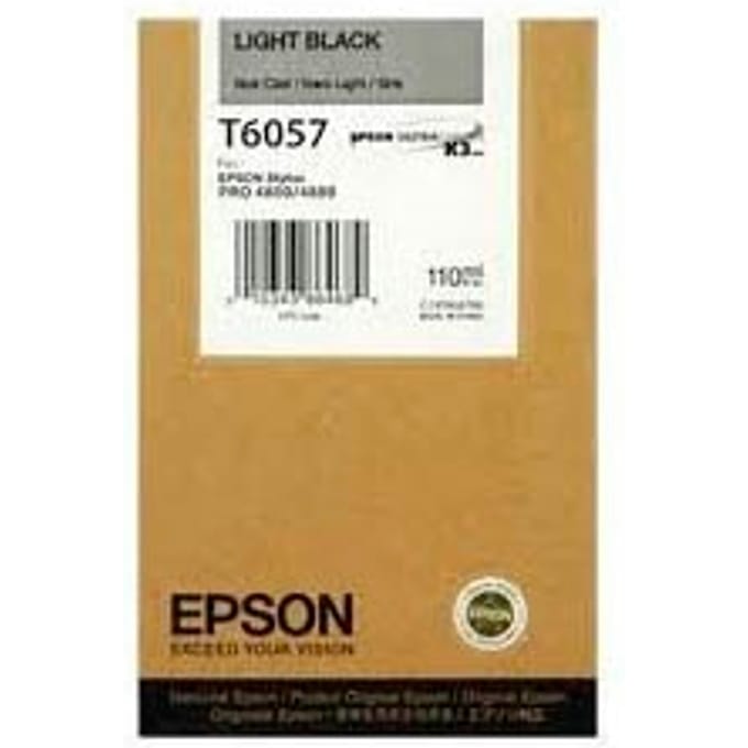 Epson T6057 inktcartridge licht zwart (origineel)