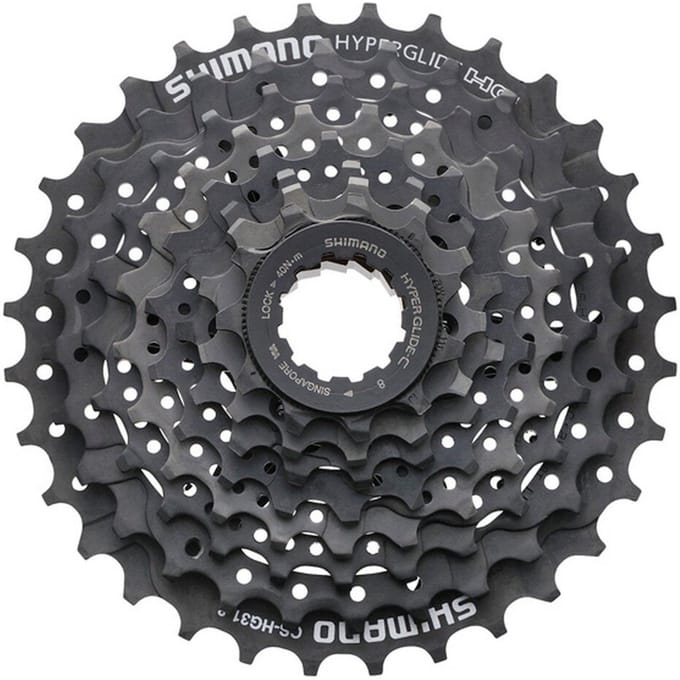8-speed cassette Shimano Altus HG31 11-34T - Zwart