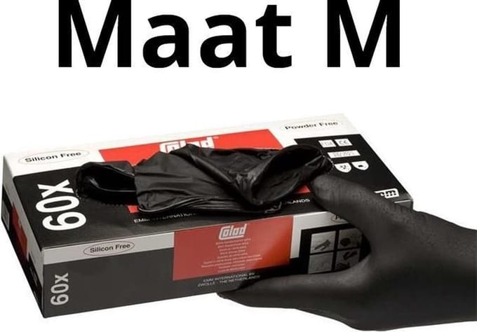 Colad Nitril Handschoenen Extra - Maat M - Doos 60 stuks