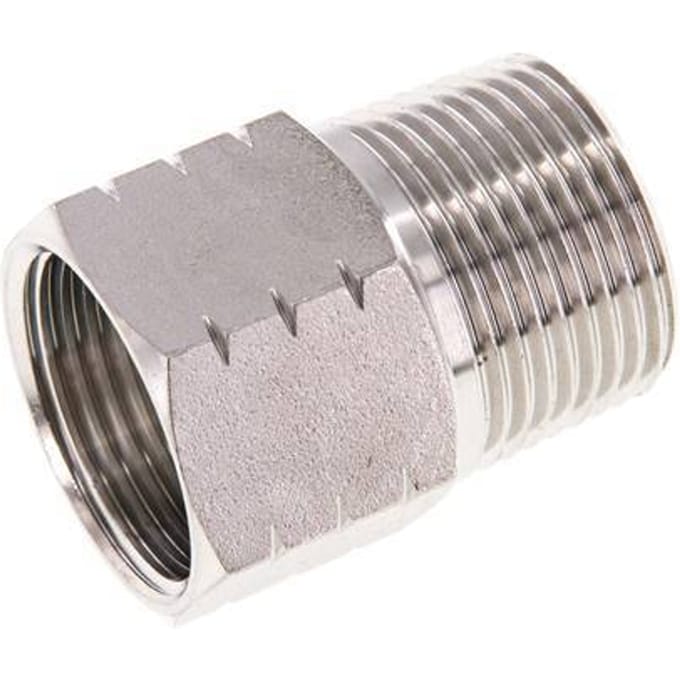 R 1'' x 1'' NPT M/F RVS Verloopring 40 Bar - Hydrauliek - FL2S-MF-ST-100RN