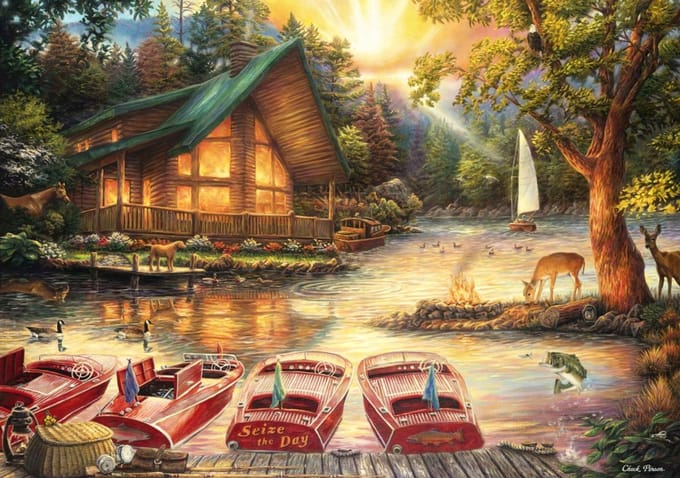 Grafika legpuzzel 1500 pcs - Chuck Pinson - Seize the day