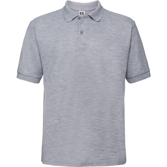 Russell Heren Klassiek Polycotton Poloshirt (Lichte Oxford Heide)