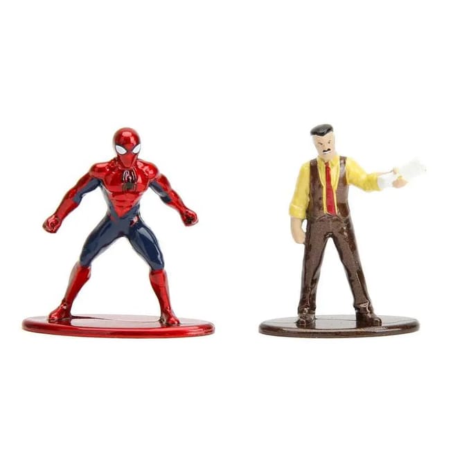Spider-Man Marvel -Man Daily Bugle speelset met 2 nano figuren Poppetjes en figuren