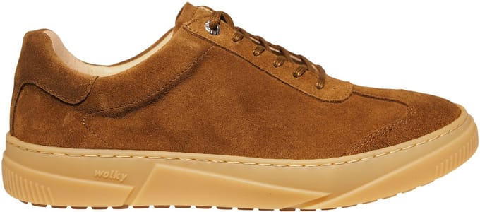 Wolky bruine suède dames sneakers - Foria