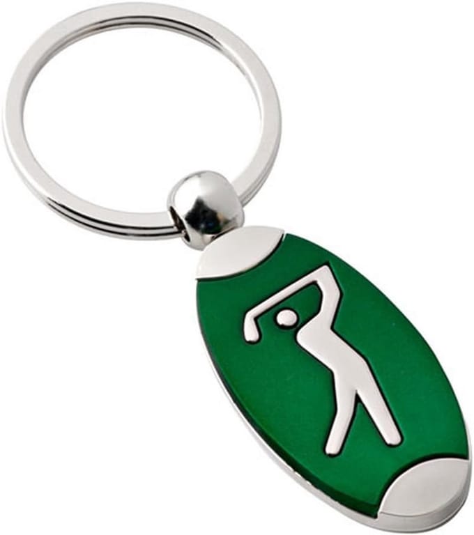 Sleutelhanger Golf Groen - Leuk Cadeau voor Golfers