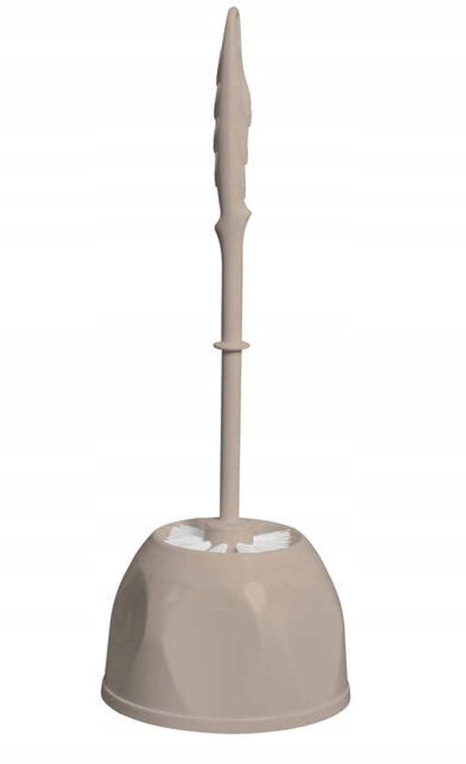 Bisk Serie A - Vrijstaande WC Borstel - Beige - Kunststof