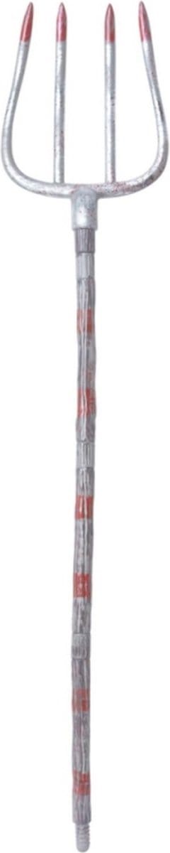 Smiffys Kostuum Accessoire Extendable Bloody Pitchfork Grijs