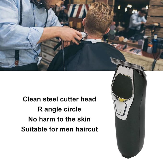 Elektronische Clipper - Mini Trimmer - Baard Scheren - Roestvrijstalen Snijkop - 0.1 mm - Zilver