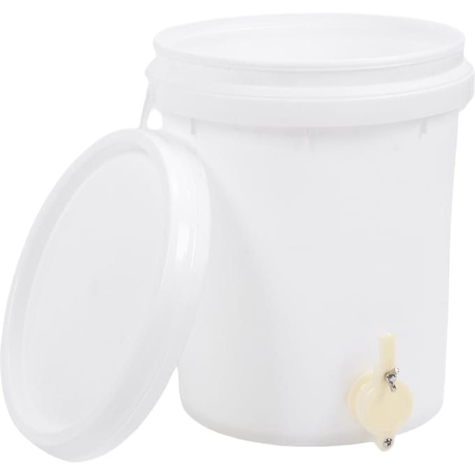 5 Gallon Honingemmer met Deksel en Kraan Plastic Honingopslagcontainer voor Bijenteelt white