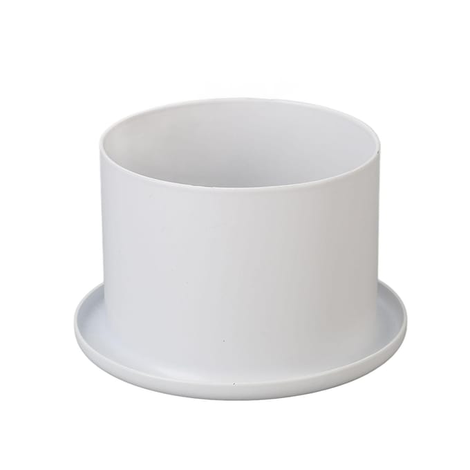 Support Sèche-Cheveux Insert Maison Salle de Bain Acier Inoxydable Support Sèche-Cheveux Tube pour Salon Coiffure blanc