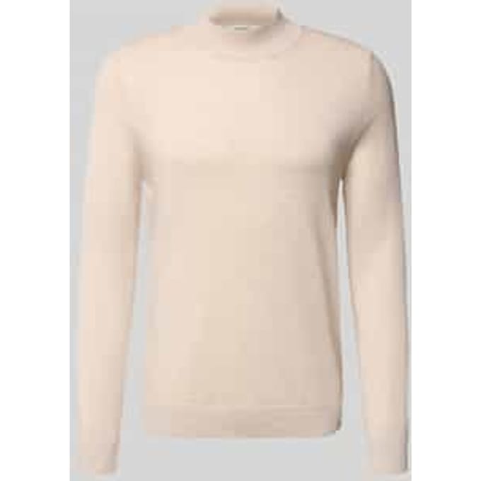 Regular fit gebreide pullover van zuivere merinowol, model 'TRAY'