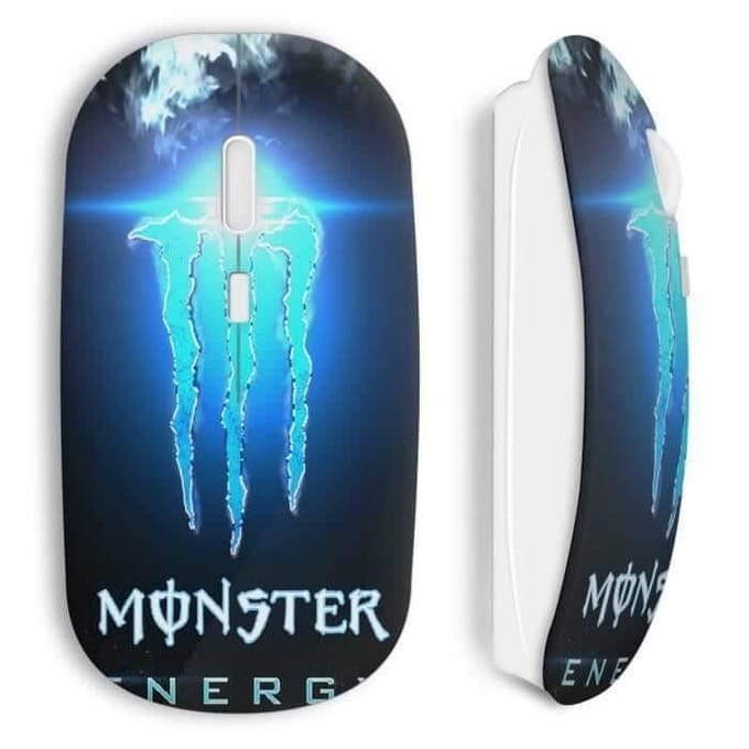 Souris Sans Fil Monster Energy Blue Iced