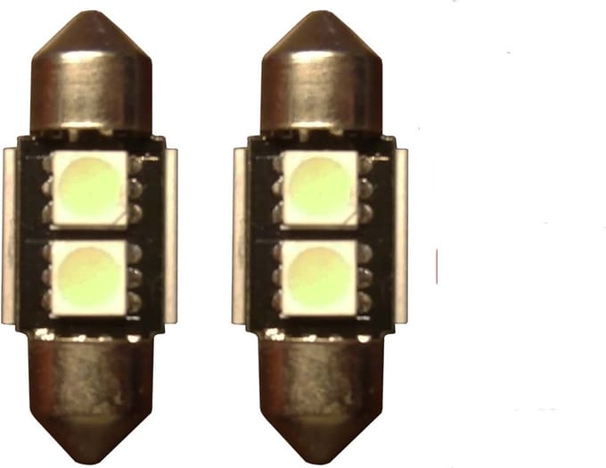 2 SMD Wit Canbus LED binnenverlichting 31mm set