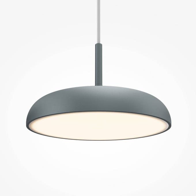 Maytoni LED hanglamp Gerhard, grijs, Ø 30 cm, metaal