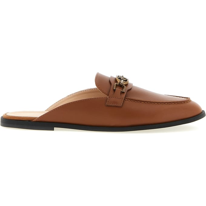 PINKO Bruine Kalfsleren Ballerina's