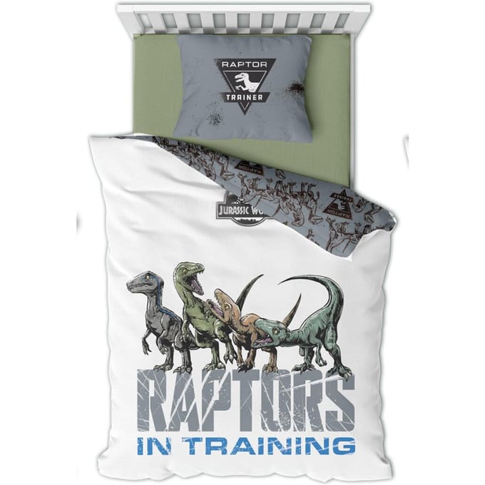 Jurassic World dekbedovertrek Raptors in Training 140 x 200 cm