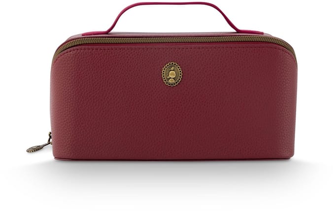 Pip Studio - Cyrille Make-up Tasje Dames - Toilettas - Rood - 11x5x22cm