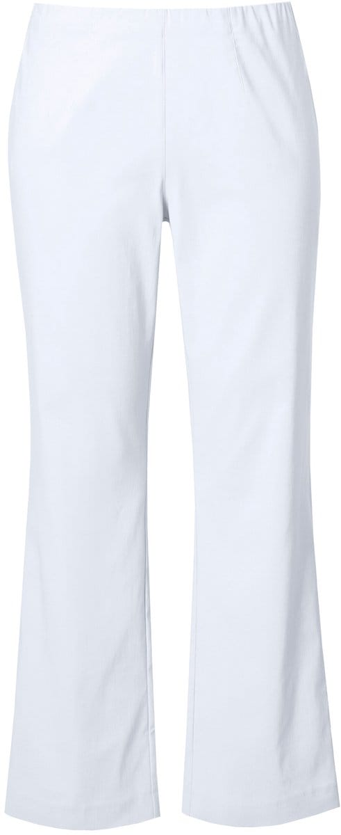 Ulla Popken - Dames - Bengalin broek - Sneeuwwit - Maat 32