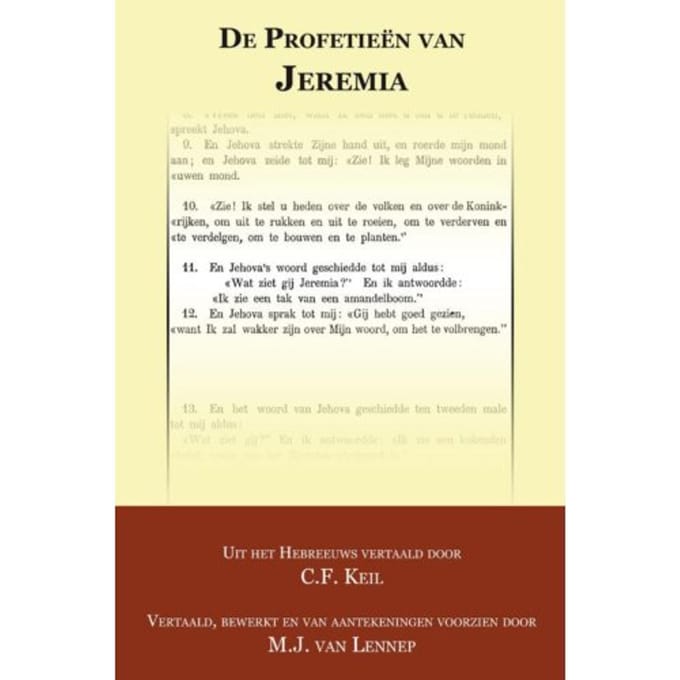 De Profetieën Van Jeremia - C.F. Keil