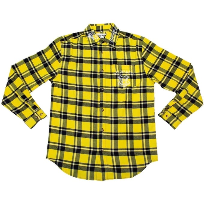 Cakeworthy Hufflepuff Flannel Shirt - M