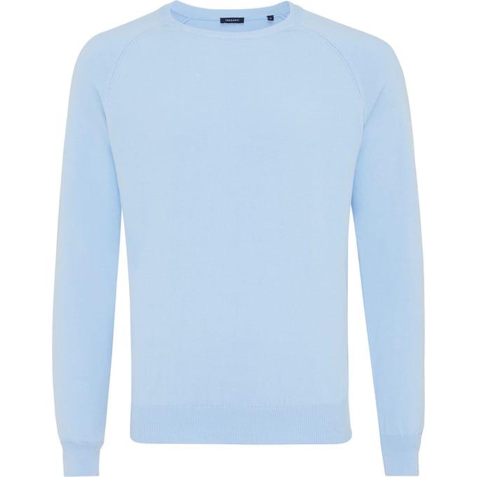 TRESANTI | CUZIA I Basic raglan trui | Sky Blauw | Size XXXL