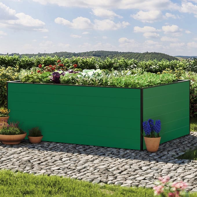 195 x 150 x 77 cm Moestuinbak Standard Christina, Groen