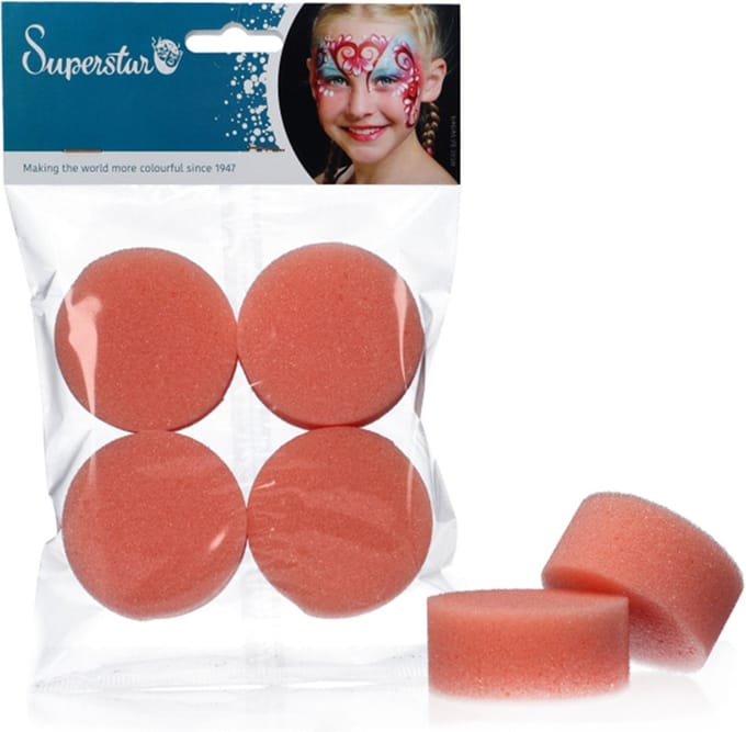 Superstar - Schmink Spons - Schminkspons - Roze per 4 stuks - ECO spons