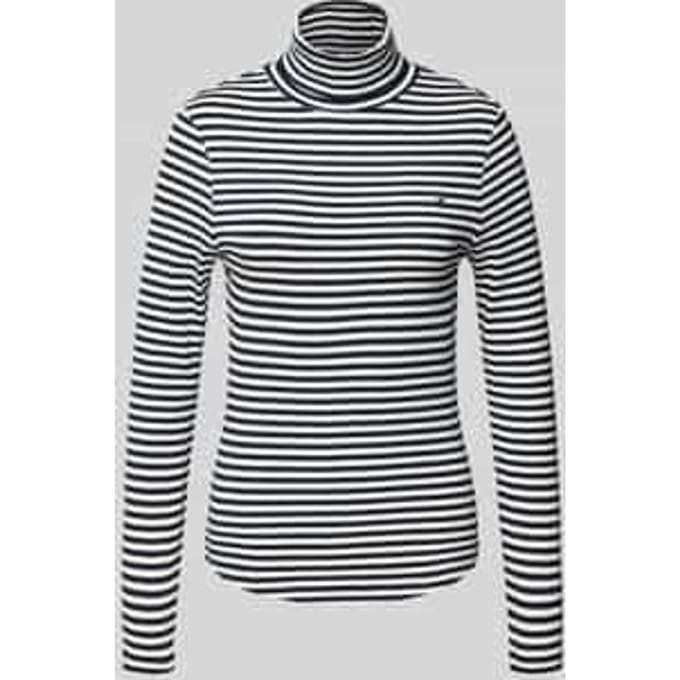 Slim fit shirt met lange mouwen van viscosemix