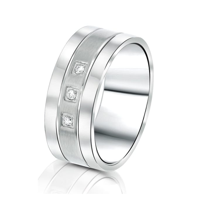 Lucardi Dames Vriendschapsring Aruba - Ring - Cadeau - Staal - Zilverkleurig