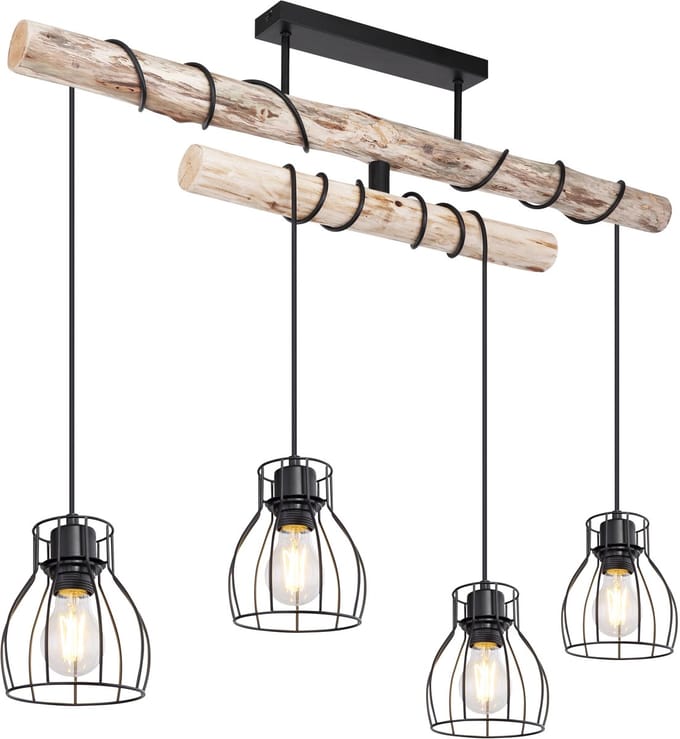 Moderne plafondlamp | Mina | Zwart | Metaal | Woonkamer | Eetkamer