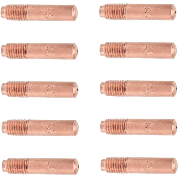 10 stuks Geleidende Mondstukken voor MIG Lassen Contactpunten Koper Kleine Accessoires 0,9 mm