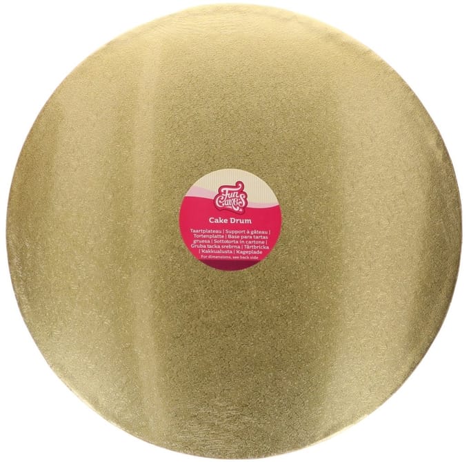 FunCakes Cake Drum Rond Goud Ø45cm