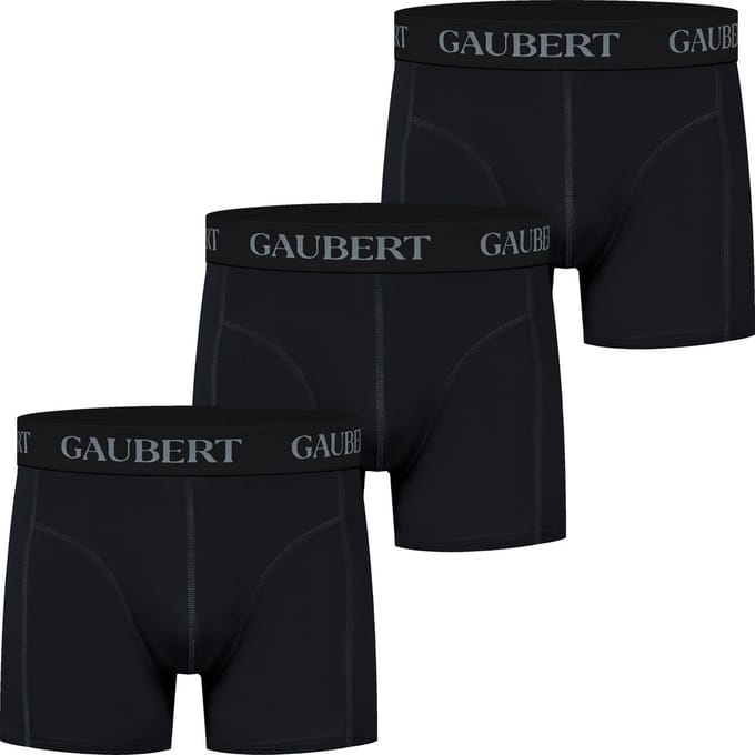 Heren Bamboe Boxershorts - 3-Pack - Zwart - Effen - Maat M - Bamboe Ondergoed