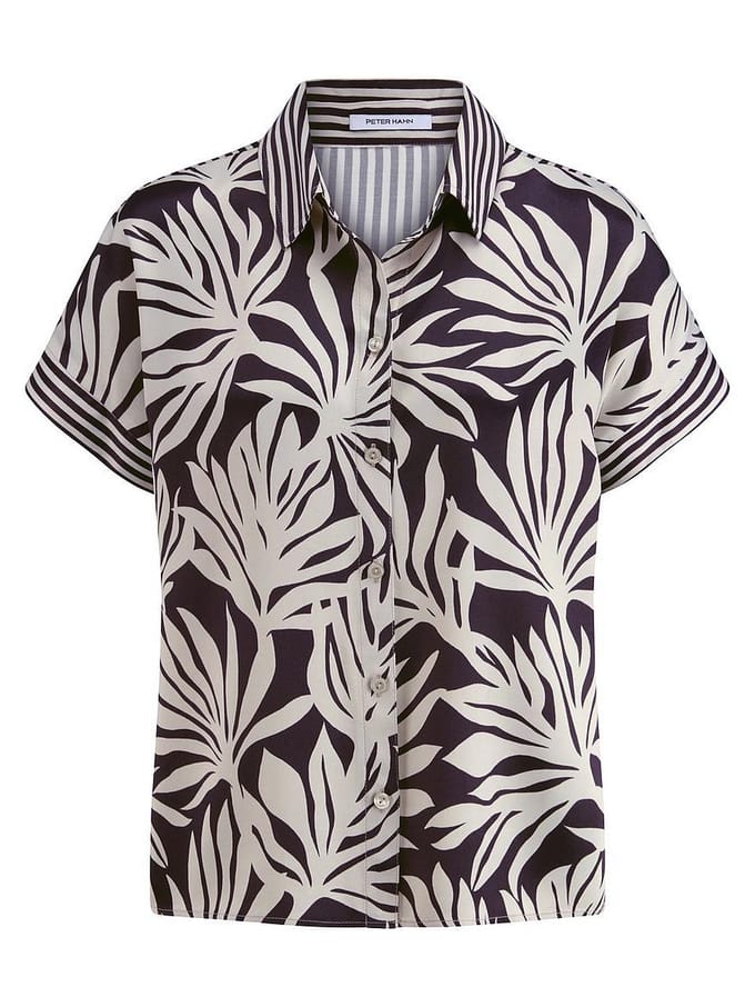 Blouse Van Peter Hahn zwart