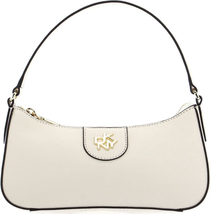 DKNY Handtas Schoudertas Carol Saffiano Handbag Ivory Crème