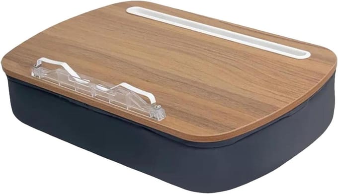Leeskussenhouder - Zitzak standaard - Comfortabel lezen - Ergonomische houding - 43 cm breed - Grijs