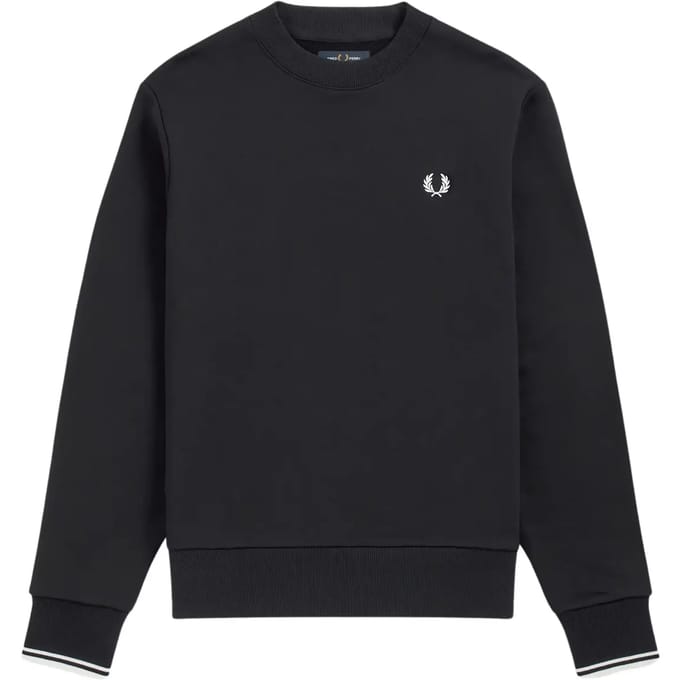 Fred Perry Sweater Logo Navy - Maat L - Heren - Sweaters