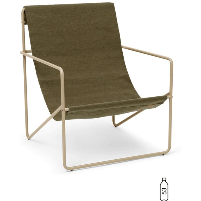 Ferm Living Desert Stoel - cashmere - Olive