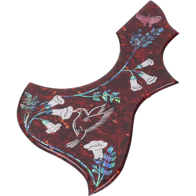 Pickguard Colibri Remplacement Guitare Acoustique Dos Auto-Adhésif Anti-Rayures 2mm Épais gray
